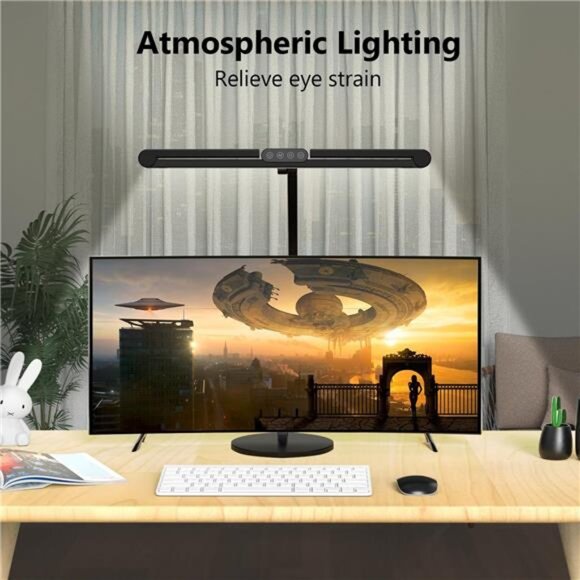Architect Desk Lamp with Atmosphere Lighting, Adjustable Led Desk Light for Home - Picture 3 of 7